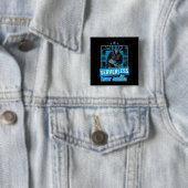 Serverloser lustiger Affe-Entwicklerhumor Button (Beispiel)