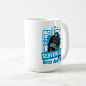 Serverloser lustiger Affe-Entwicklerhumor Kaffeetasse (VorderseiteRechts)