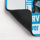 Serverloser lustiger Affe-Entwicklerhumor Mousepad (Ecke)