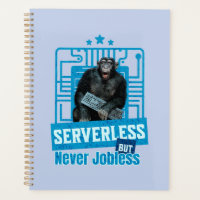 Serverloser lustiger Affe-Entwicklerhumor