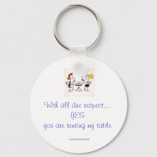 Servermiete für die Schlüsselkette "Tabelle" Schlüsselanhänger (Vorderseite)