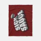 Serves Sick Sauce (Hockey) Fleecedecke (Vorderseite)