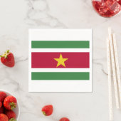 Servetten "Surinaamse vlag". Serviette (Beispiel)