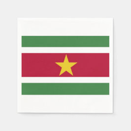 Servetten "Surinaamse vlag". Serviette