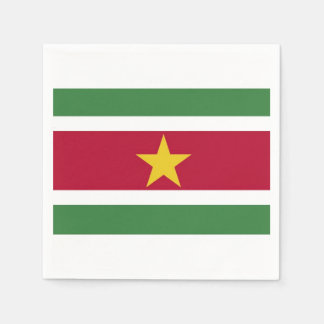 Servetten "Surinaamse vlag". Serviette