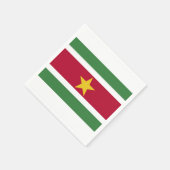 Servetten "Surinaamse vlag". Serviette (Ecke)
