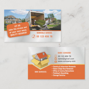 Service, Abbauservice verpacken u. auspackend Visitenkarte