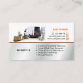 Service, Abbauservice verpacken u. auspackend Visitenkarte (Rückseite)