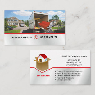 Service, Abbauservice verpacken u. auspackend Visitenkarte