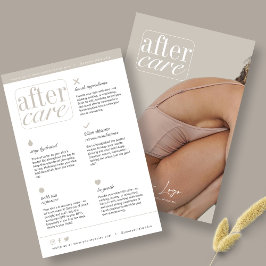 Service Aftercare Skincare Flyer