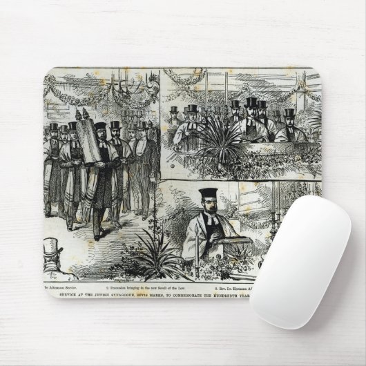 Service an der jüdischen Synagoge Mousepad (Mit Mouse)