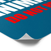 Service Animal Do Not Pet Funny Animal Lover  Poster (Ecke)