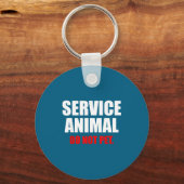 Service Animal Do Not Pet Funny Animal Lover  Schlüsselanhänger (Vorderseite)