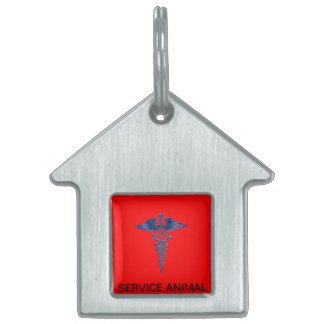 Service Animal Dog Tag mit medizinischem Logo Tiermarke
