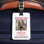 Service Animal Foto ID Abzeichen Gepäckanhänger<br><div class="desc">Service Hund - Identifizieren Sie Ihren Hund einfach als einen funktionierenden Hund, während Sie Ihren Hund konzentriert behalten und auf Ablenkungen während der Arbeit mit einem dieser k9 Service Hund ID Abzeichen. Obwohl nicht erforderlich, gibt Ihnen und Ihrem Service Hund ein Service Dog ID-Abzeichen Sicherheit und Reiseleichtigkeit, ohne Probleme und...</div>