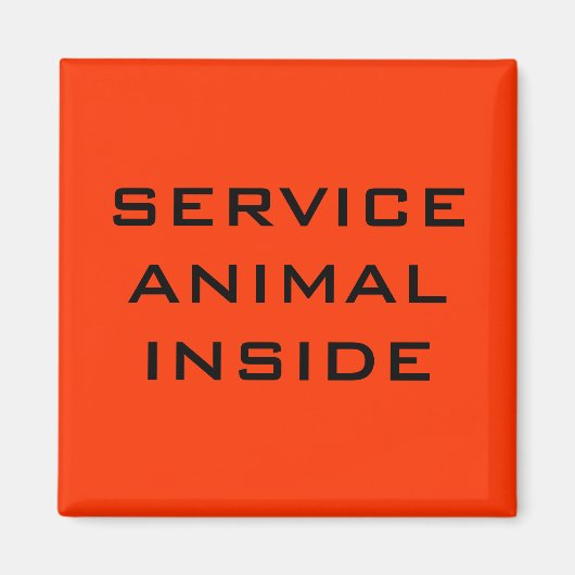 Service Animal Inside Door Magnet (Vorne)