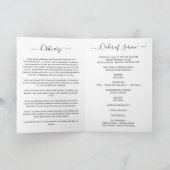 Service Beerdigung Obituale mit Foto Danke Karte (Innenseite)