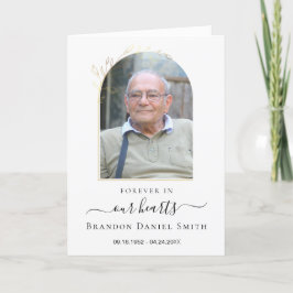 Service Beerdigung Obituale mit Foto Danke Karte