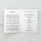 Service Beerdigung Obituale mit Foto Danke Karte (Innenseite)