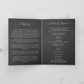 Service Beerdigung Obituale mit Foto Danke Karte (Innenseite)