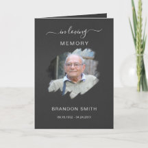 Service Beerdigung Obituale mit Foto Danke Karte