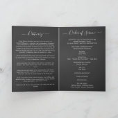 Service Beerdigung Obituale mit Foto Danke Karte (Innenseite)