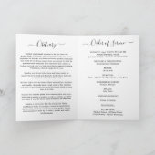 Service Beerdigung Obituale mit Foto Danke Karte (Innenseite)