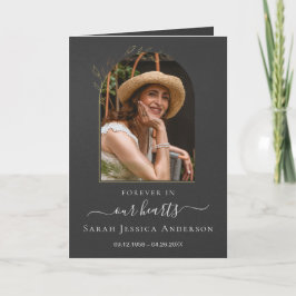 Service Beerdigung Obituale mit Foto Danke Karte