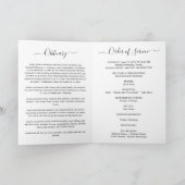 Service Beerdigung Obituale mit Foto Danke Karte (Innenseite)