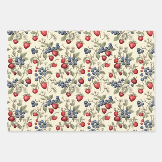 Service Berry Geschenkpapier Set (Vorderseite 3)