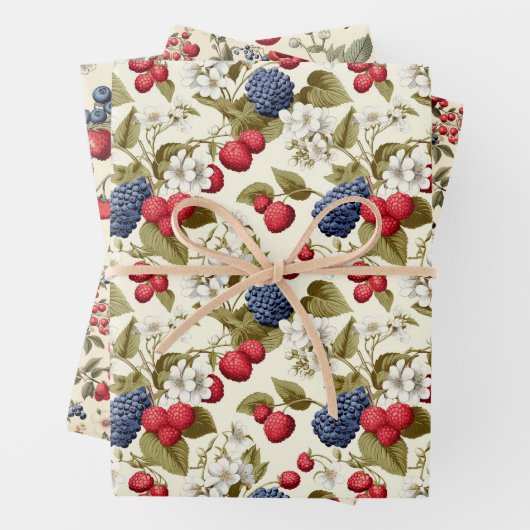 Service Berry Geschenkpapier Set (Beispiel)