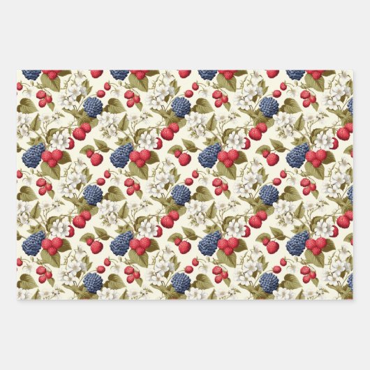 Service Berry Geschenkpapier Set (Vorderseite)