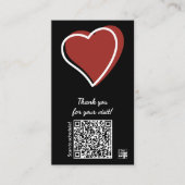 Service Business Valentine's Day QR Thank You Treuekarte (Vorderseite)