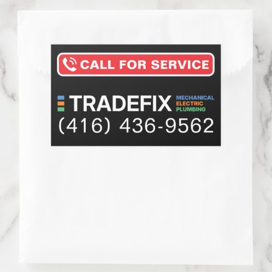 Service Call Sticker (Tasche)