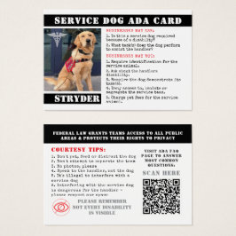 Service Dog ADA Cards Foto ID Abzeichen Beruflich