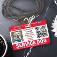 Service Dog Foto ID QR Code