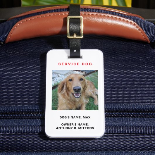 Service Dog Gepäckanhänger (Vorderseite Insitu 2)