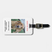 Service Dog Gepäckanhänger (Vorderseite horizontal)