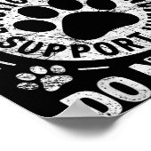 Service Dog Human Do Not Pet Funny Rescue Dog Owne Poster (Ecke)