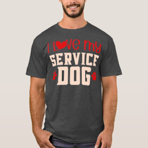 Service Dog Liebe Service Tierhundschulung T-Shirt