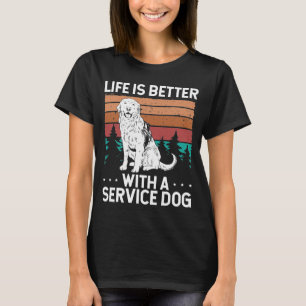 Service Dog Patch Emotionale Unterstützung Tier fü T-Shirt
