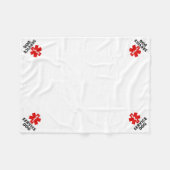 Service Dog Place Mat  Fleecedecke (Vorderseite (Horizontal))