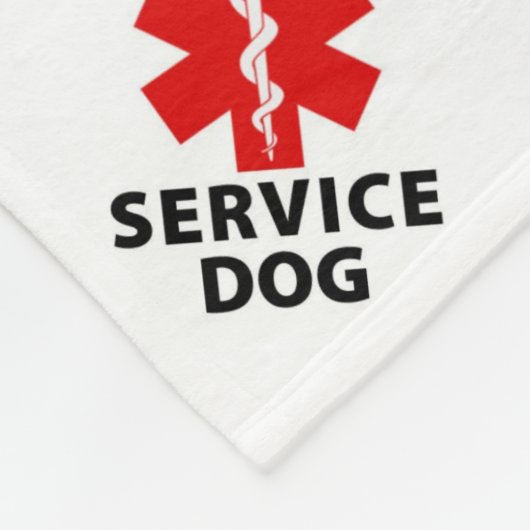 Service Dog Place Mat  Fleecedecke (Ecke)