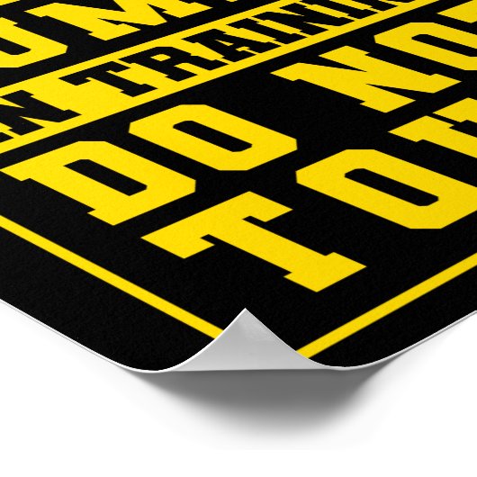 Service Dog Trainer Mensch in der Ausbildung keine Poster (Ecke)