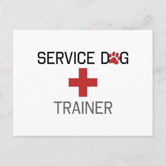 Service Dog Trainer Postkarte (Vorderseite)