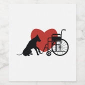 Service Dog Weinetikett (Einzelnes Label)