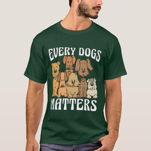 Service Dogriner jedes Dog Materie Service Dog fu T-Shirt (Vorderseite)