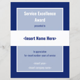 Service Excellence Award
