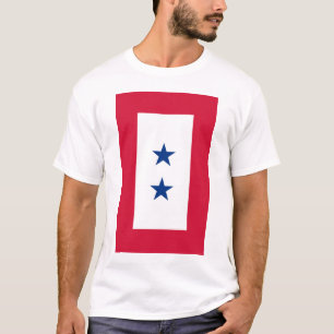 Service-Fahnen-T - Shirt des blauen Stern-2-Star