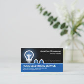 Service für den elektrischen Bulb-Grenzelektrikum Visitenkarte (Stehend Vorderseite)